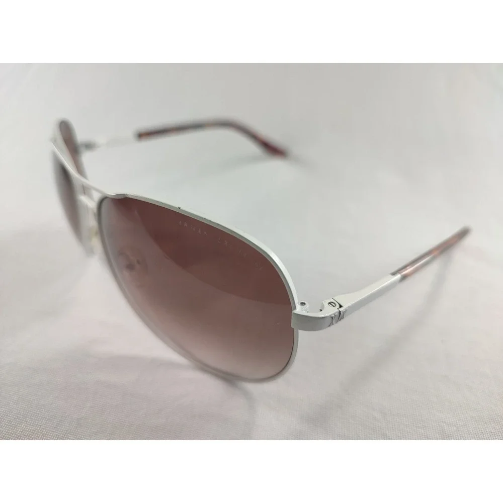 Armani Exchange AX 2038/S White Aviator Sunglasses‎ Brown Gradient Lenses 58-14